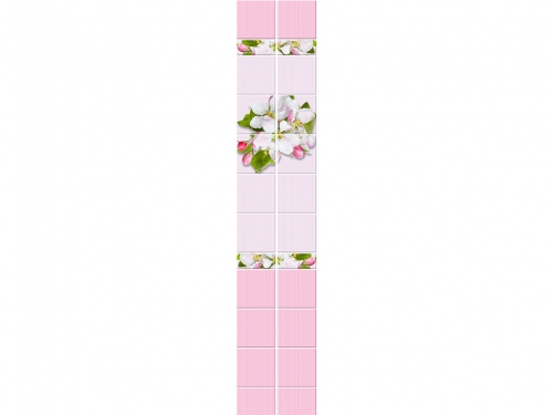 Панель ПВХ Unique Яблоневый цвет розовый (рис.)