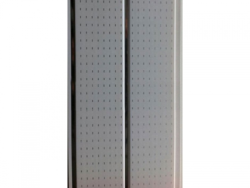 Двухсекционная панель с хромированной полосой Н1-16 Штрих белый