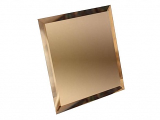 Плитка зеркальная для потолка бронзовая