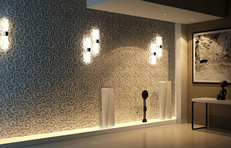 Панель 3D гипсовая МЯГКИЙ ЦВЕТ