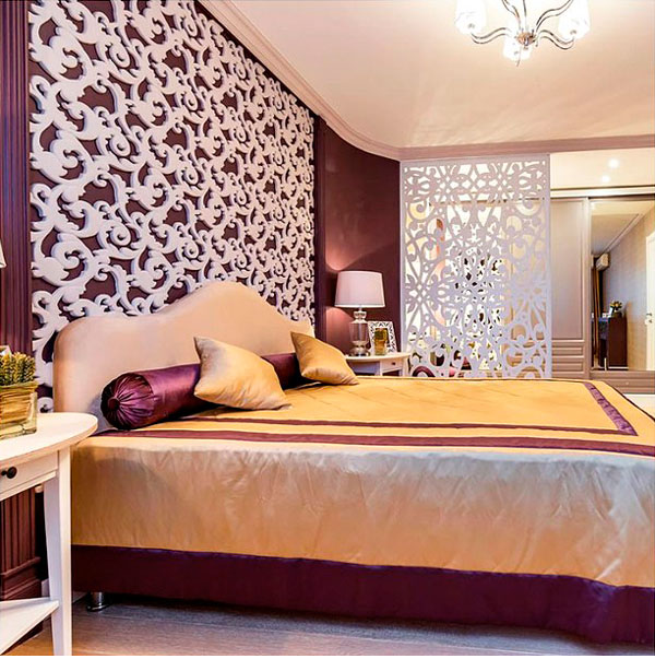 Гипсовые панели Вензель в интерьере