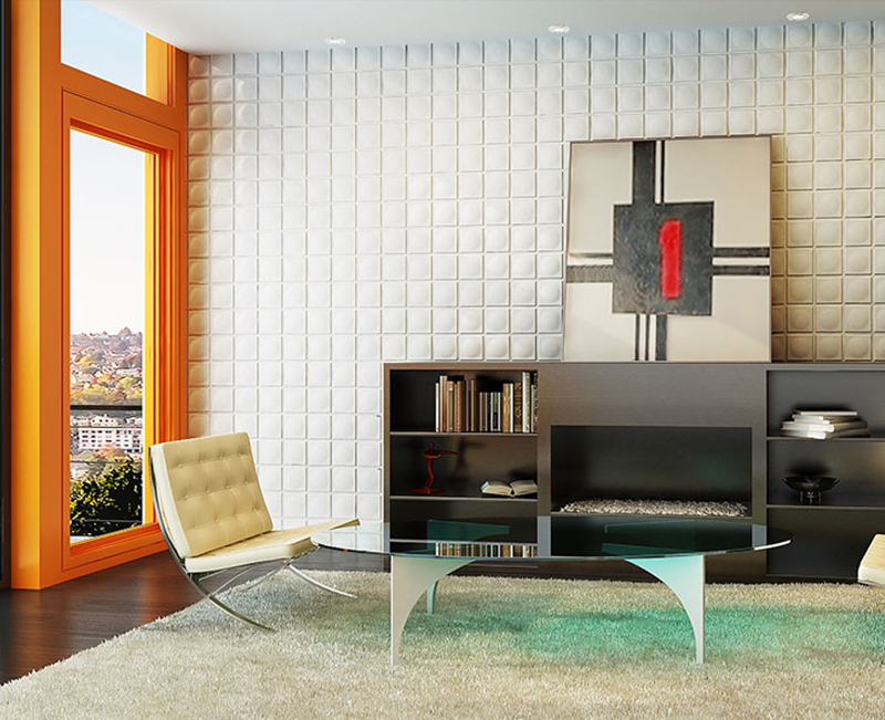 Панель 3D гипсовая ГЕОМЕТРИЯ