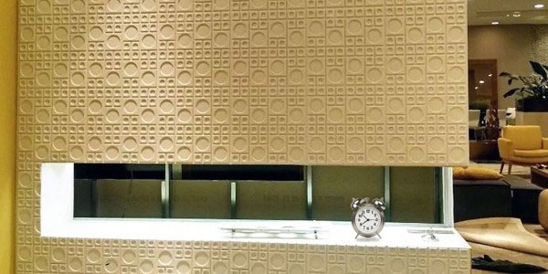 3D гипсовая панель Альта в интерьере