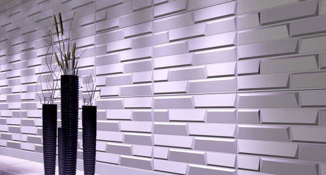 3D гипсовая панель Тейч в интерьере