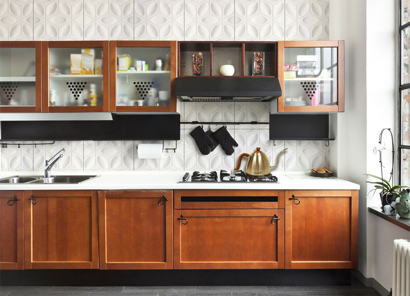 3D гипсовая панель Title в интерьере