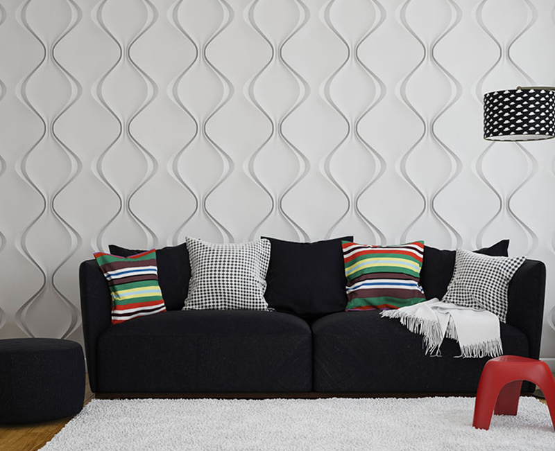 Панель 3D гипсовая МЯГКИЙ РОМБ