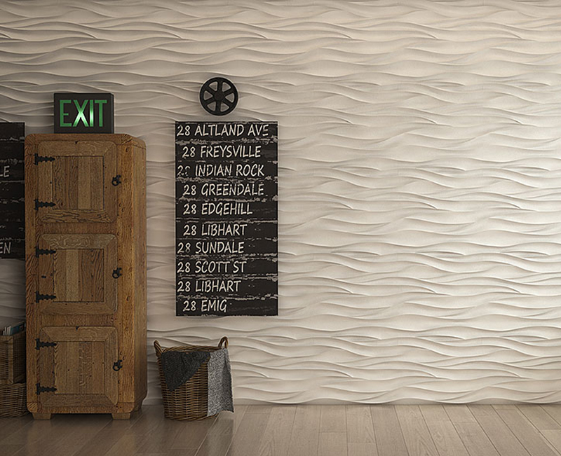 Панель 3D гипсовая ОСТРЫЕ ВОЛНЫ