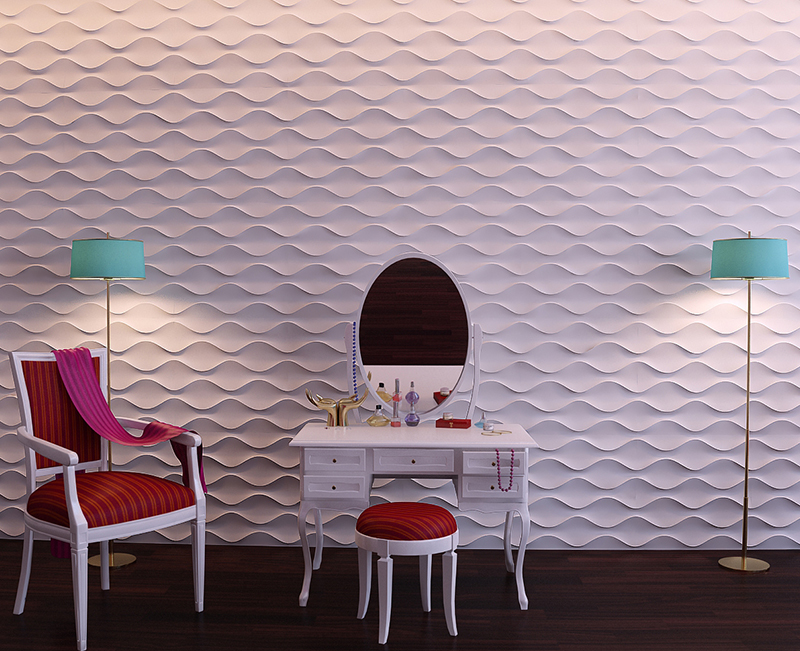 Панель 3D гипсовая ПЕСОЧНАЯ ВОЛНА