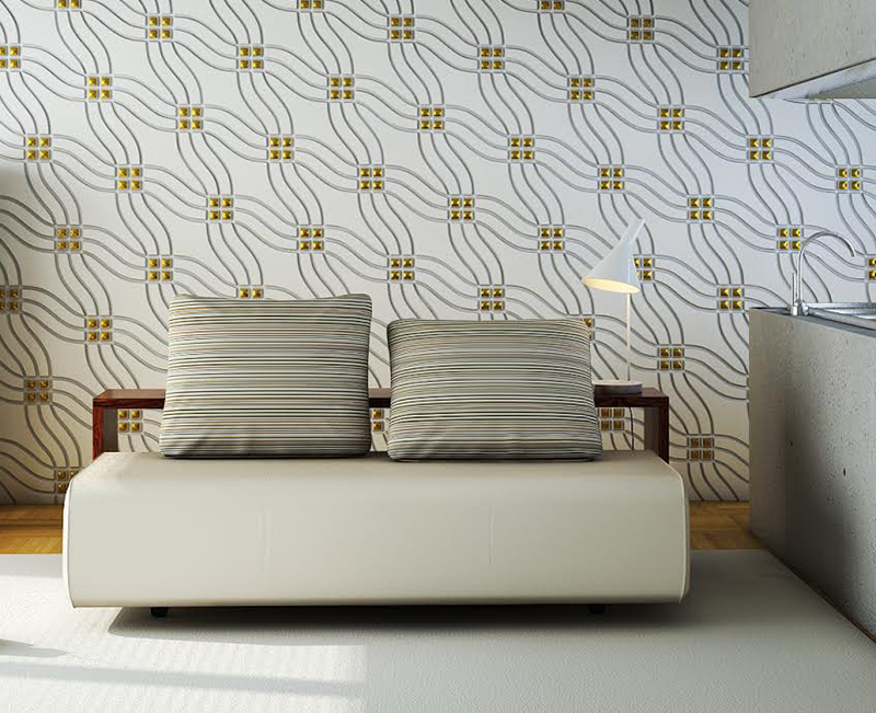 Панель 3D гипсовая ПЛЕТЕНИЕ