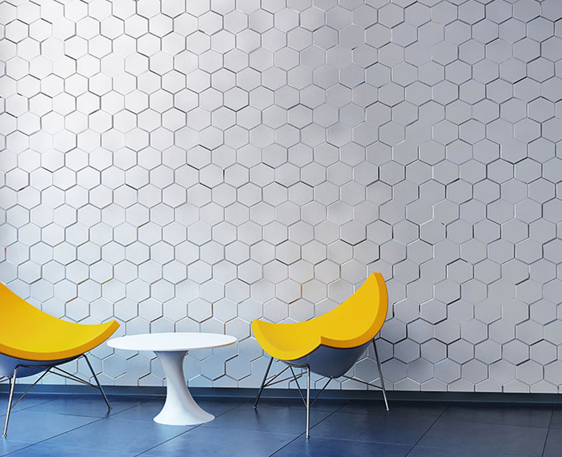 Панель 3D гипсовая ШЕСТИГРАННИК