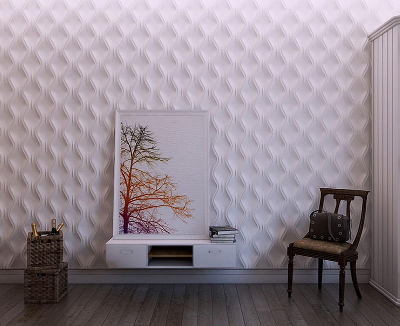 Панель 3D гипсовая ТЕКУЩИЙ ПЕСОК