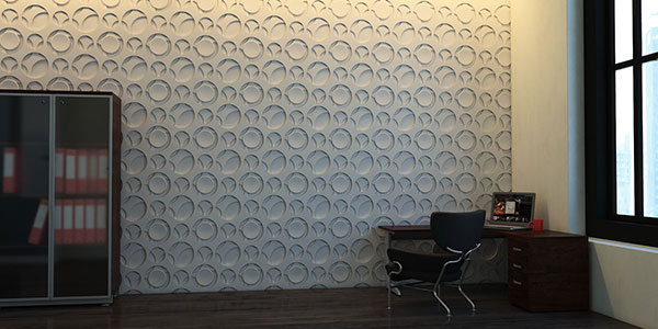 Гипсовая панель Лабиринт в интерьере