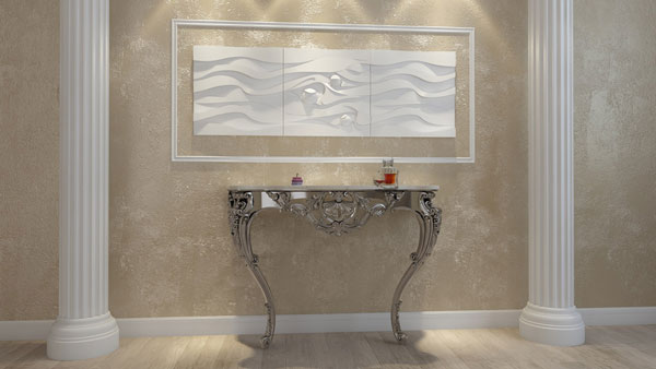 3d гипсовая панель Максвелл в интерьере