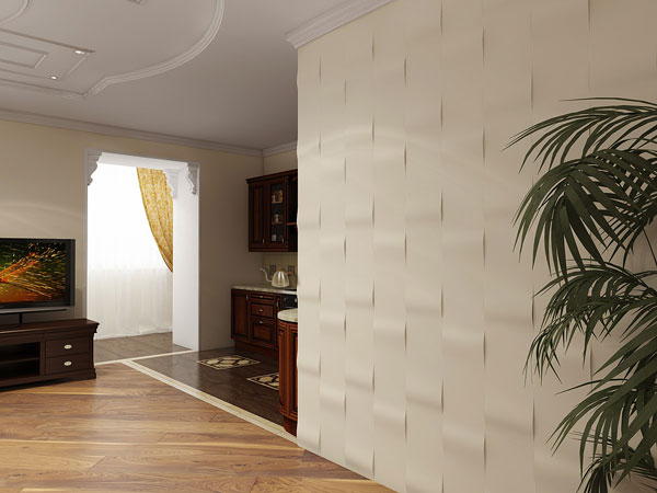 3d гипсовая панель Ратмир в интерьере