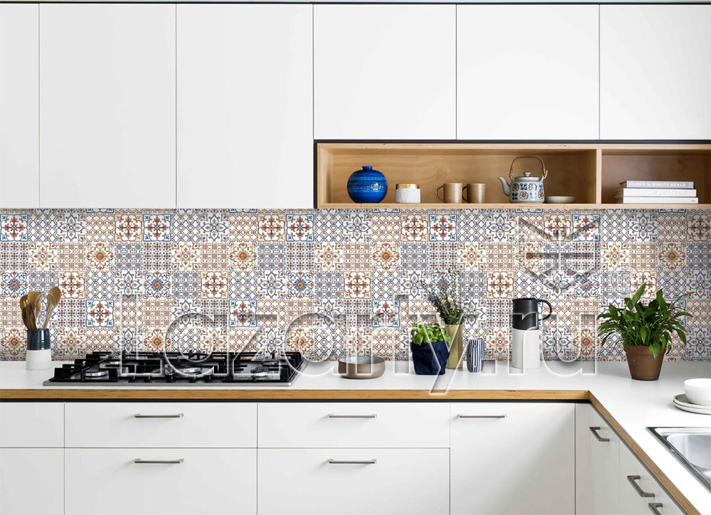 Пластиковый фартук Суррей в интерьере, фото