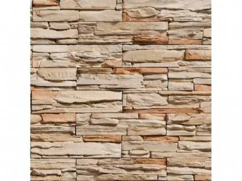 Панель ПВХ Novita Кирпич Онтарио (оранжевый)