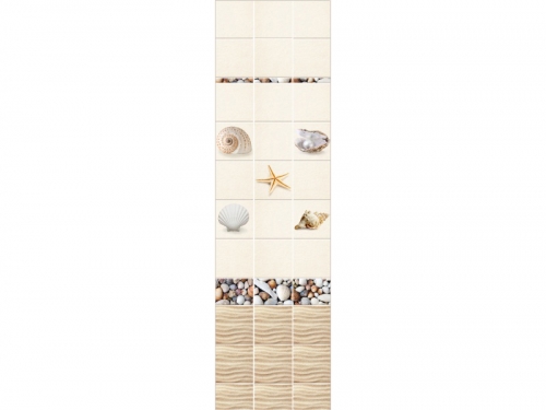 Панель ПВХ Unique Дары Моря бежевая (рисунок)