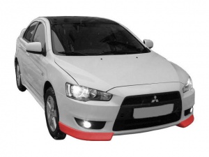 Накладки на бампер Тюнинг Mitsubishi Lancer X, фото тюнинга Ласер 10.