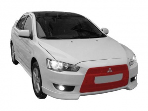 Решетки радиатора Тюнинг Mitsubishi Lancer X, фото тюнинга Ласер 10.