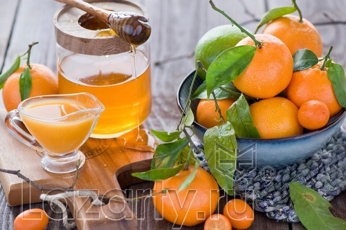 Защитное стекло Апельсины и мед для кухни