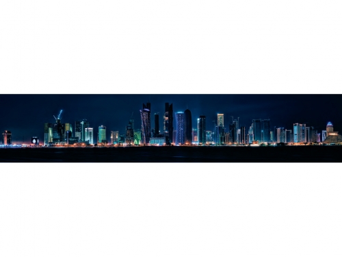 Фартук для кухни Ночной город (3D фотопечать)