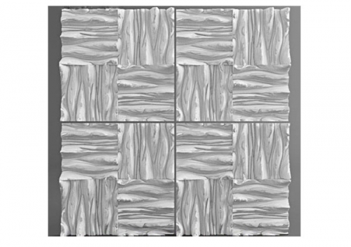 Панель 3D гипсовая Дерево new