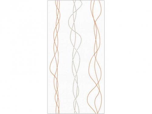 Панель ПВХ Оранжевая лента с позолотой