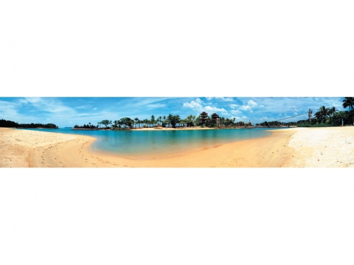 Фартук для кухни Тропический пляж (3D фотопечать)