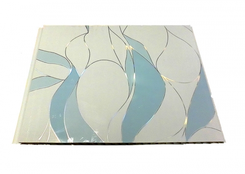 Панель ПВХ Вираж голубой/ Голубая волна