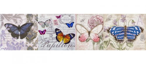 Фартук МДФ Баттерфляй с тиснением под дерево