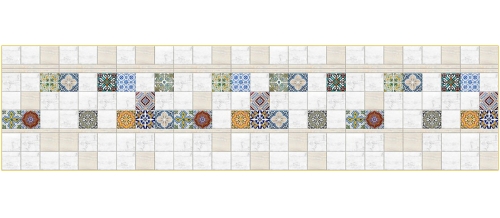 Фартук МДФ Мозаика Цветная 1