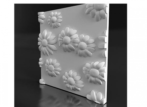 Панель 3D гипсовая Ramashka