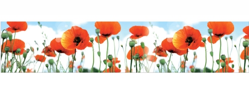 Фартук МДФ Маковое поле