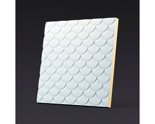 Панель 3D гипсовая Чешуя