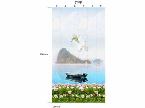 Панель ПВХ Novita Панорама Журавли