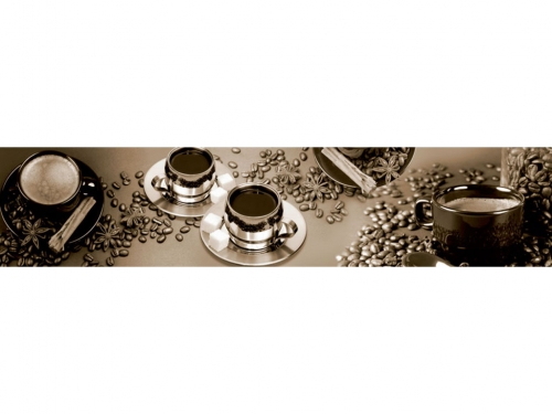 Фартук глянцевый МДФ Кофе 12