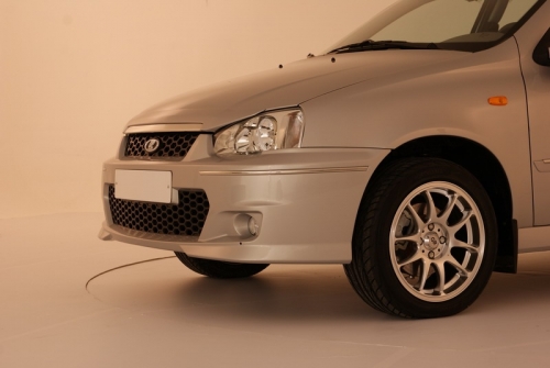 Накладка на передний бампер Калина Runi