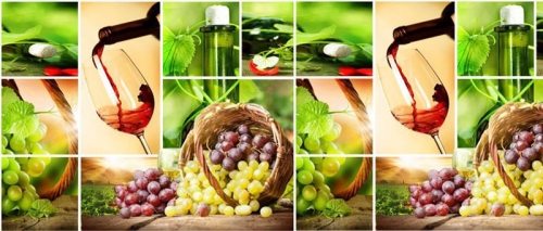 Фартук для кухни Виноград /Массандра 390