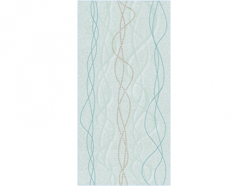 Панель ПВХ Серпантин бирюзовый с позолотой