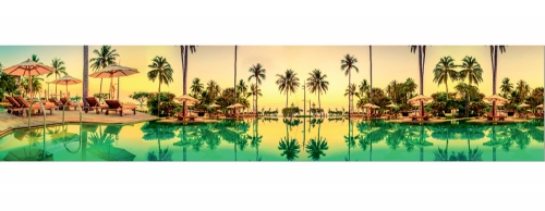 Фартук МДФ Пальмовая сказка