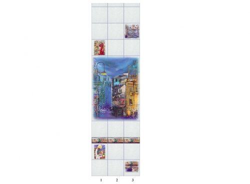 Панель ПВХ Novita Городской пейзаж (узор)