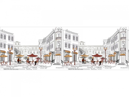 Фартук для кухни Уличное кафе