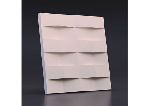 Панель 3D гипсовая Ступенчатый кирпич