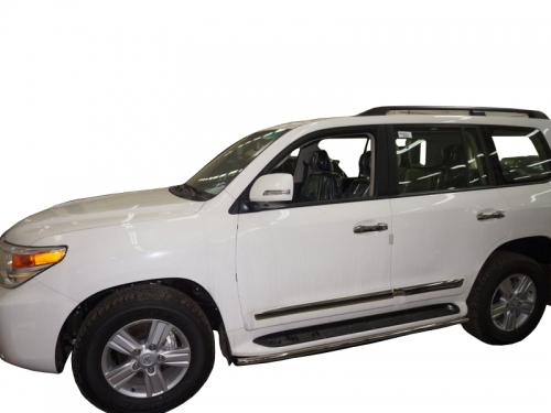 Защита штатных порогов d 42 мм, нерж. Land Cruiser ''12