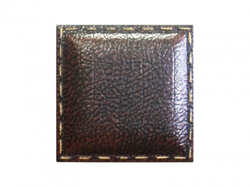 Панель 3D гипсовая под кожу с имитацией шва 20х20