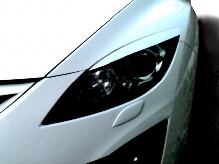 Реснички на фары Mazda 6 рестайлинг