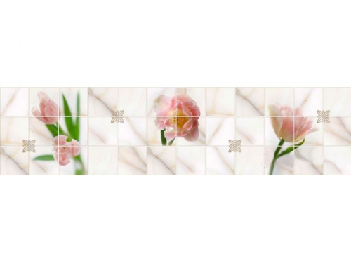 Фартук МДФ Кафель Тюльпан