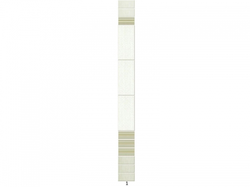 Панель ПВХ Novita light Белая орхидея (добор)