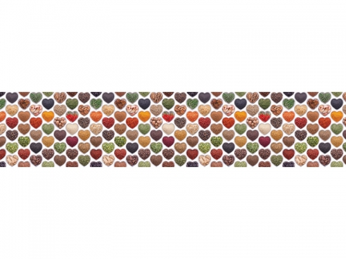 Фартук МДФ Сердечки