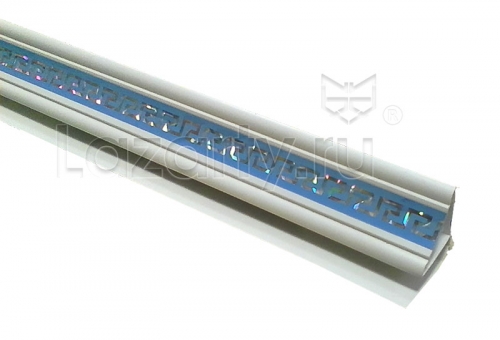 Плинтус для панелей ПВХ Карниз Греческий стиль голубой (3 м)